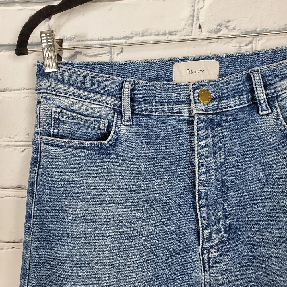 Triarchy High Rise Skinny Jeans in Light Blue Size 28 - Picture 4 of 7